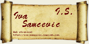 Iva Samčević vizit kartica